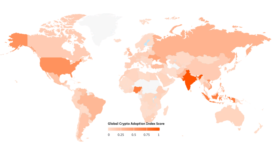 crypto adoption world map