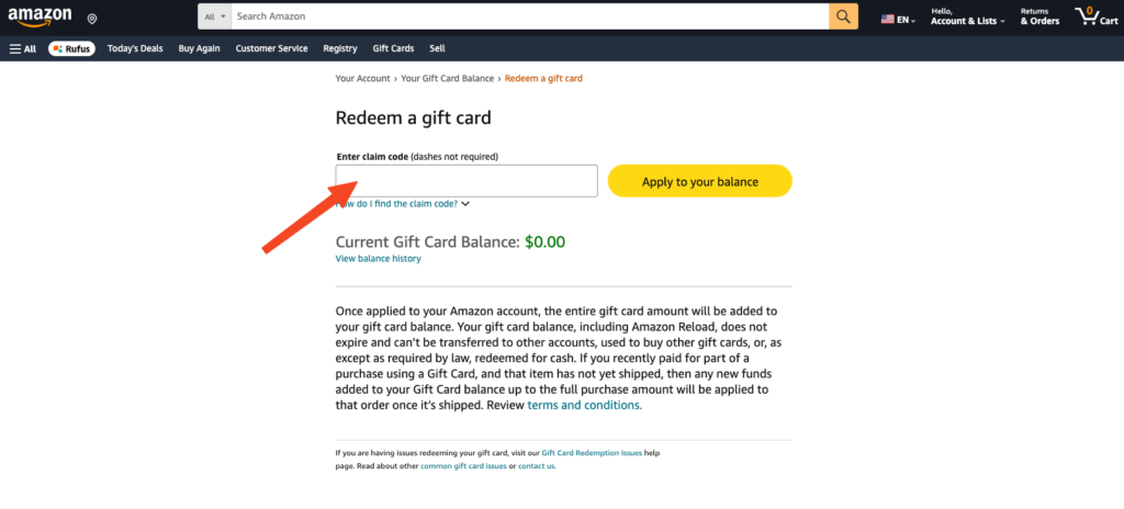 gift card kindle