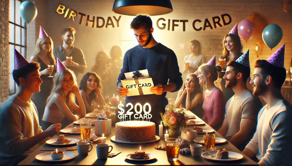 $200 gift card birthday