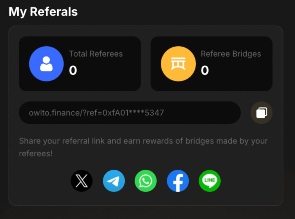 owlto finance airdrop referals