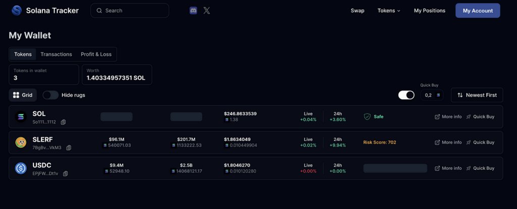 solana wallets tracker